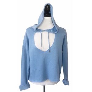 Exist Blue Sexy Hoodie Sweater Size Large